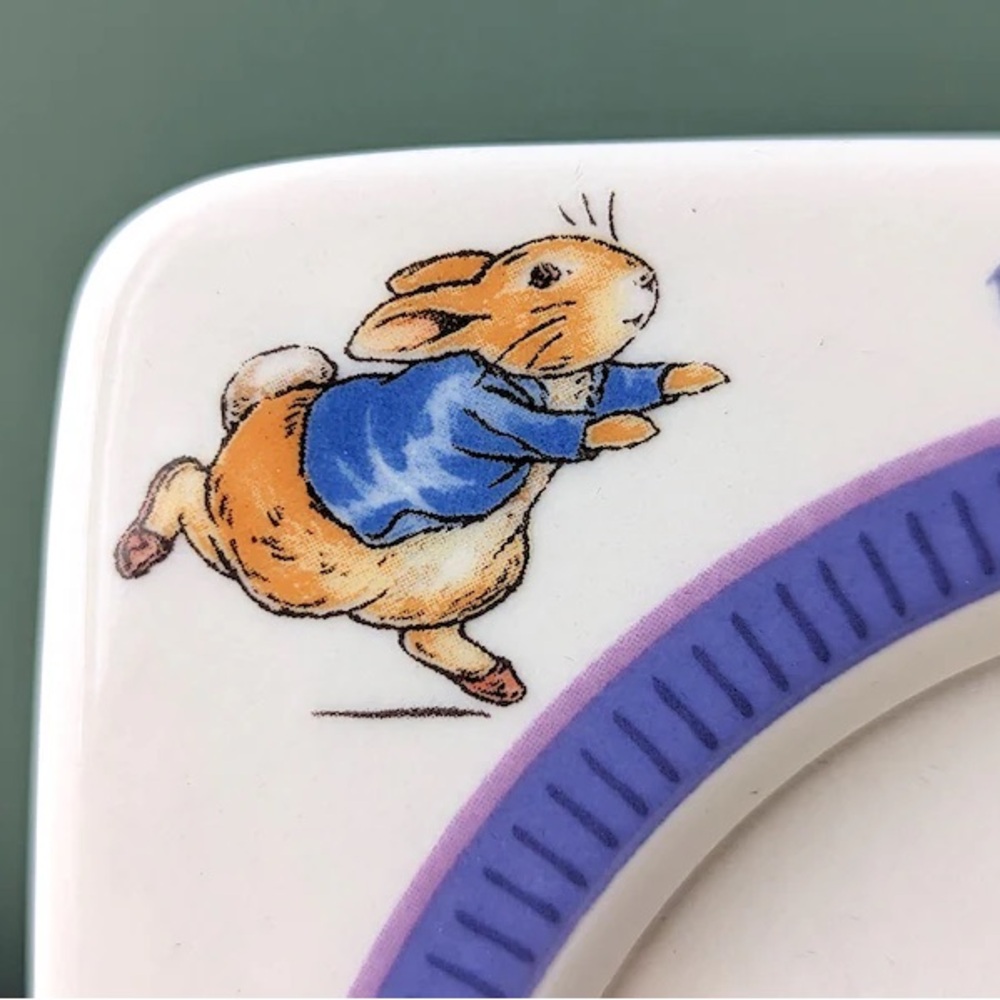 Peter Rabbit Ceramic Picture Frame - White and Purple - Picture 3 of 10